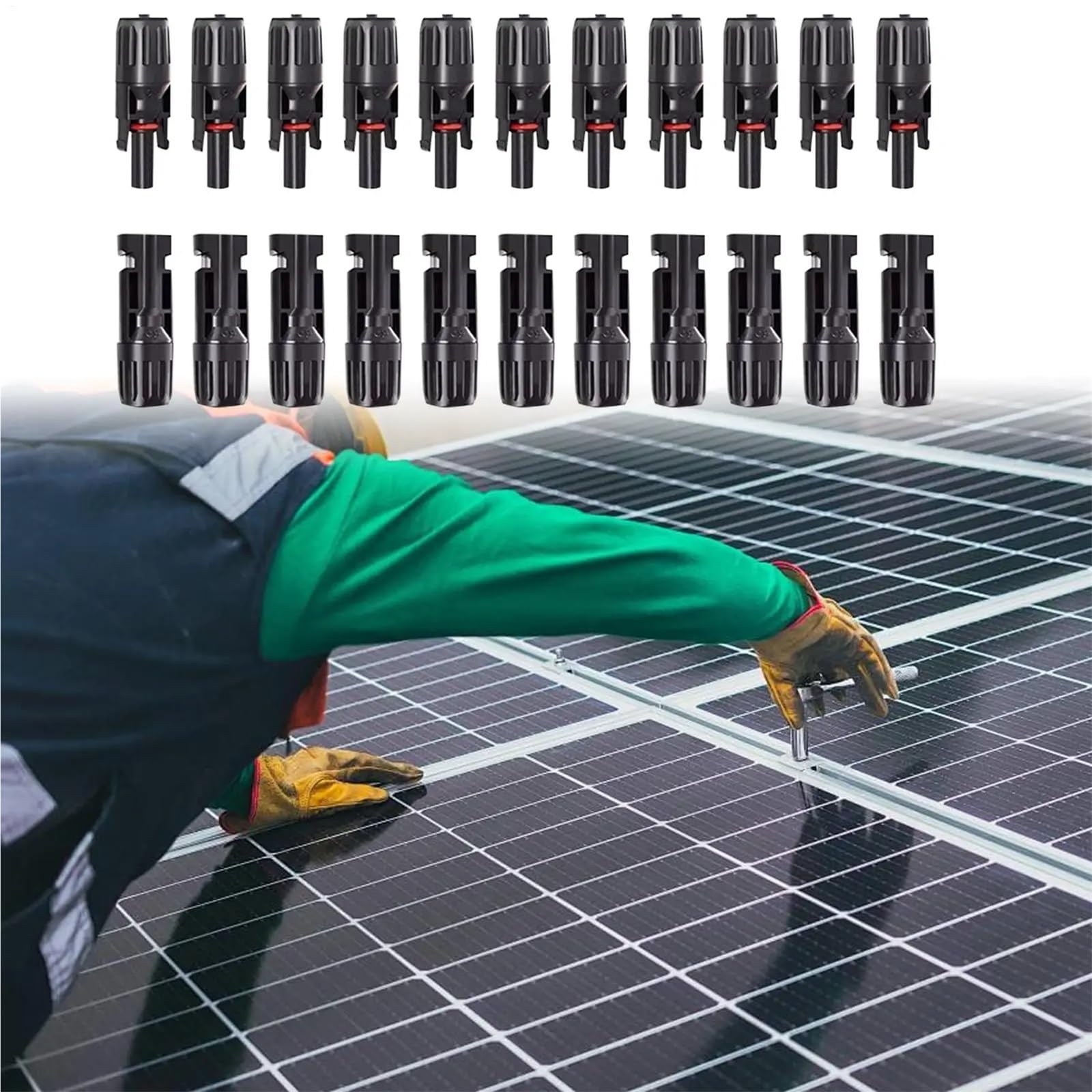 Connettori Solari 10 paia Connettori Solari Mc4 Ad Alta Efficienza Impermeabile Maschio Femmina Filo Strumenti di Crimpatura