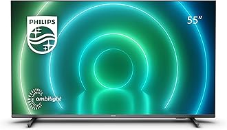 PHILIPS 55Pus7906/12 4K Led Tv Ambilight, Uhd And Hdr10+ Dolby Vision And Atmos, Google Assistant Compatible, Black, 55 Inch [Energy Class G]