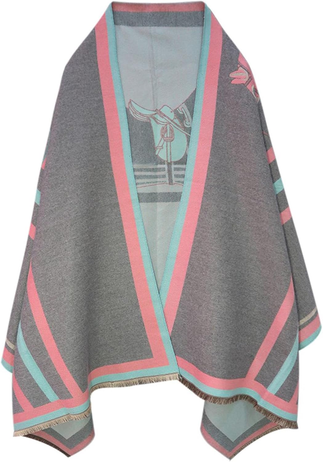 South Beach POLAR NECK PONCHO - Poncho - black/zwart
