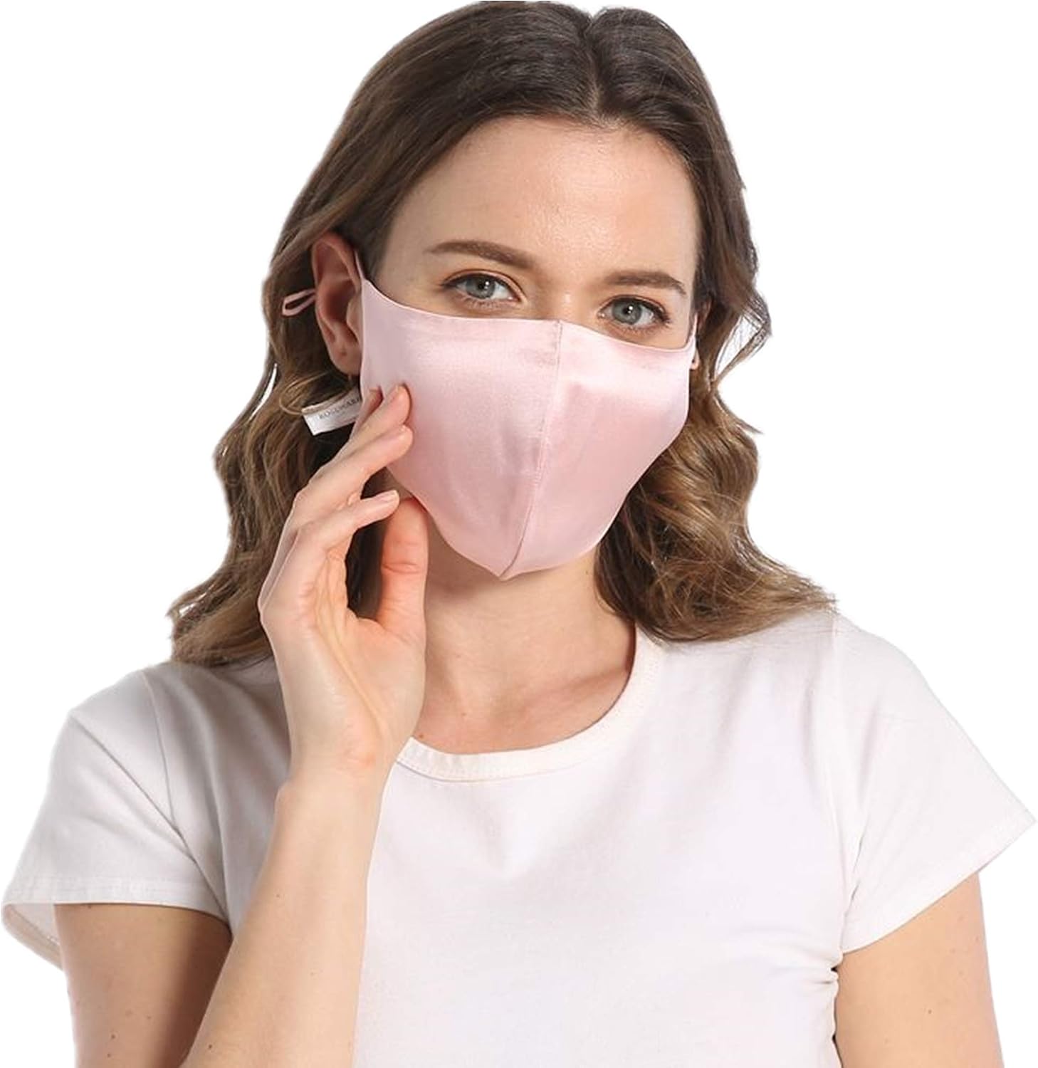 ROSEWARD 100% Mulberry Silk Face Mask for Women Men Reusable Adjustable with Filter Pocket