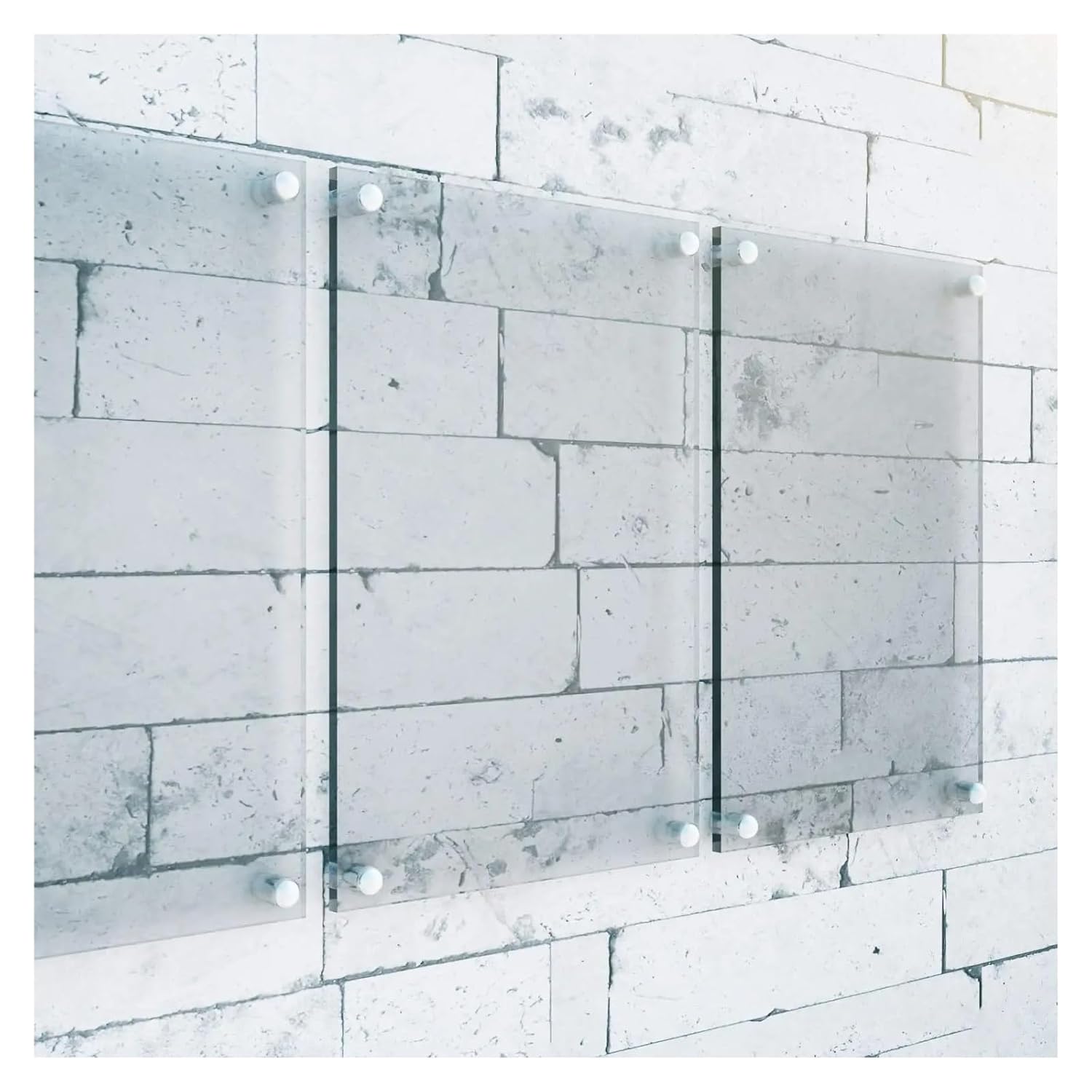 Eisenwaren 20pcs Advertising Nails 12x20/25/25mm Stainless Steel Screws for Wall Mount Glass/Acrylic Sign Standoff Fixing Screws Hardware(12x25mm 20pcs)