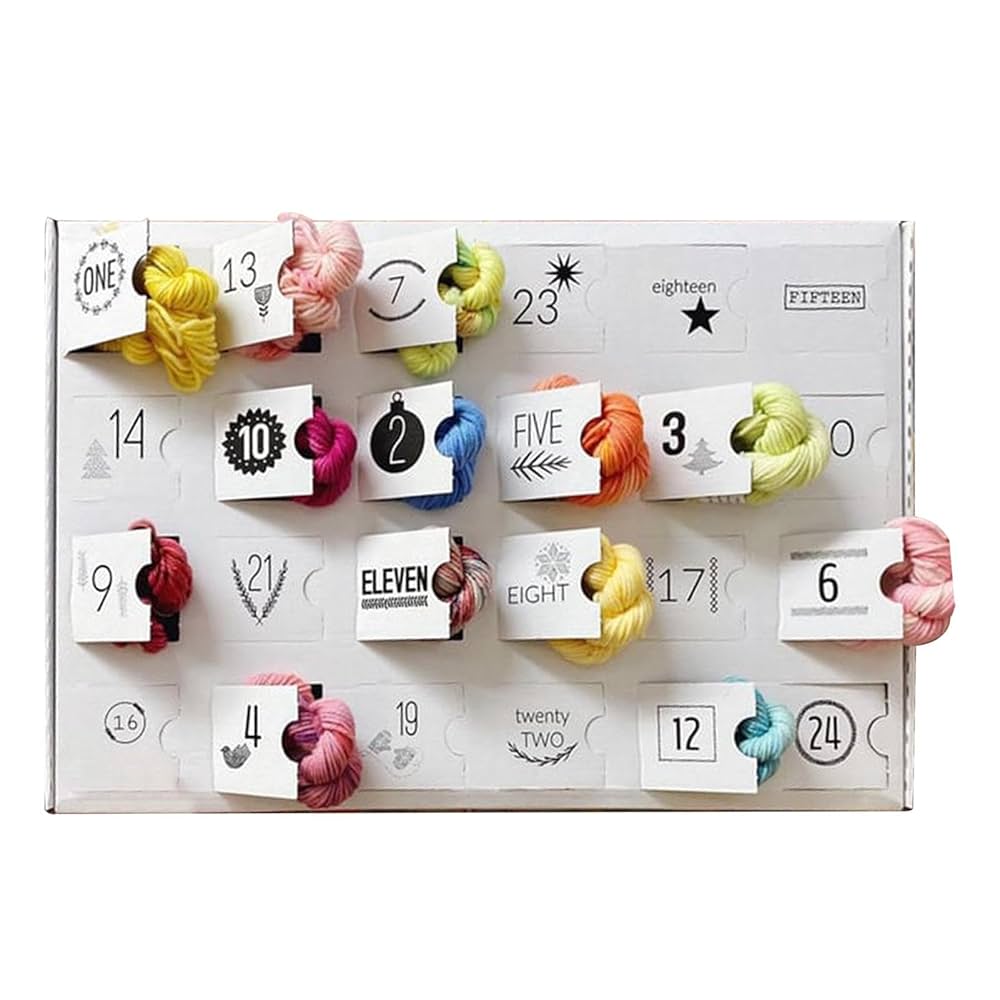 Amazon.co.jp: 毛糸アドベントカレンダー 2024、かぎ針編み