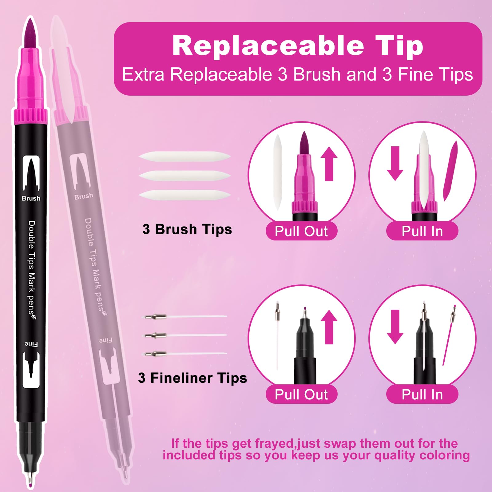 Rotuladores Lettering, 168 Rotuladores Pincel Rotuladore Doble Punta, Doble Punta Brush Pen Para Acuarelas Dibujos y Caligrafía