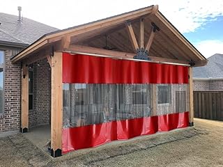 AKON Curtain Track Outdoor Curtains on a Track | Partition Space Quickly | Curtain Track Included | Quick Rolling and Easy...