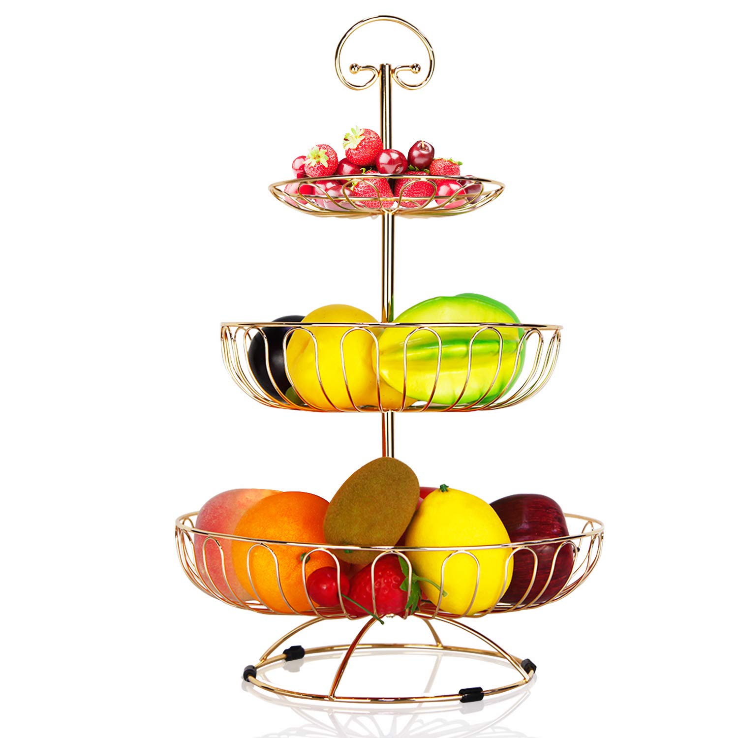 Buy NUTRIUPS 3Tier Wire Fruit Basket Stand Modern Fruit Basket for