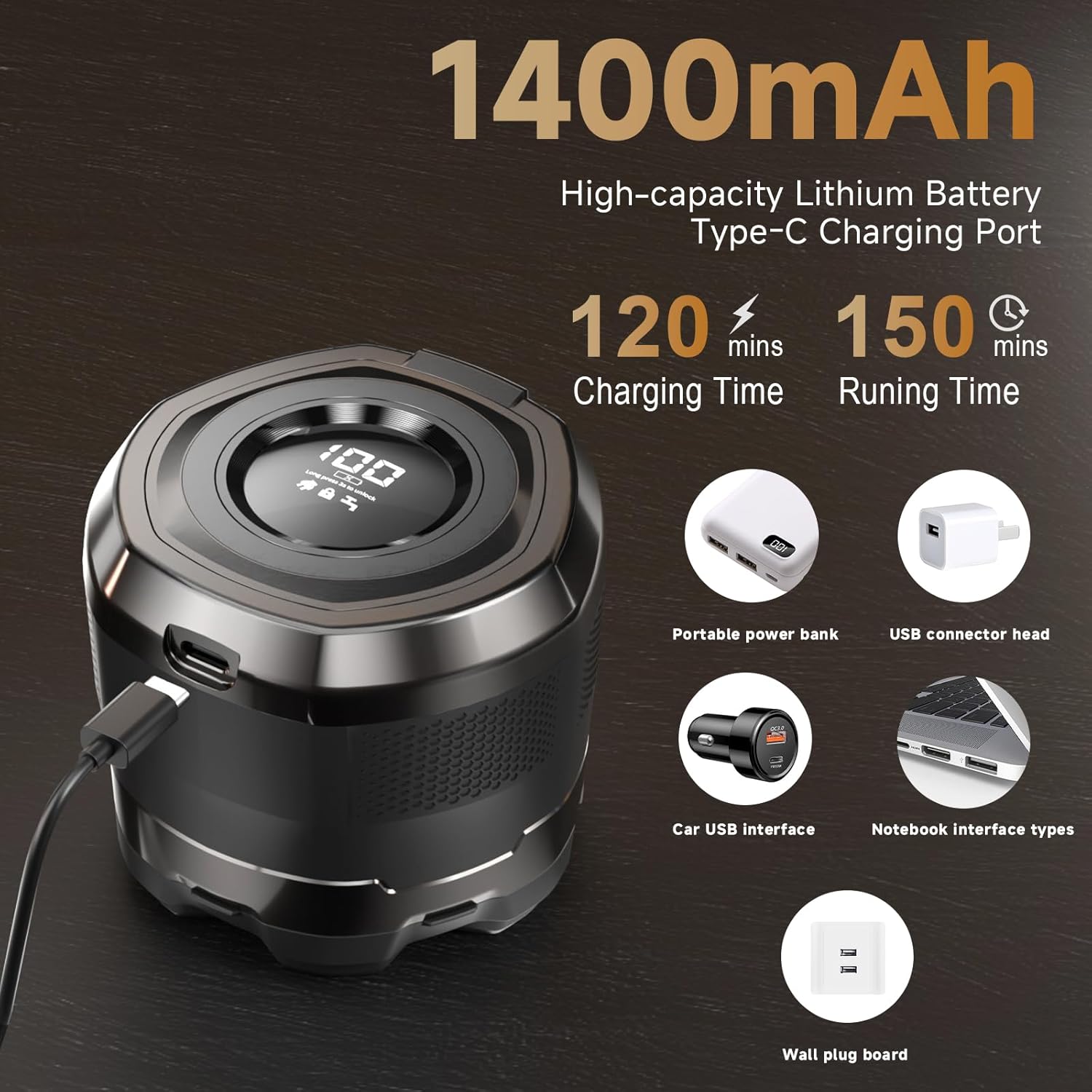 Head Shaver for Bald Men,7D Electric Bald Razor with Storage Bag,Waterproof Wet Dry Shaving,Cordless Bald Head Shaving Kit,Rechargeable Shavers for Scalp/Face/Beard,USB-C Fast Charging,Men's Gift