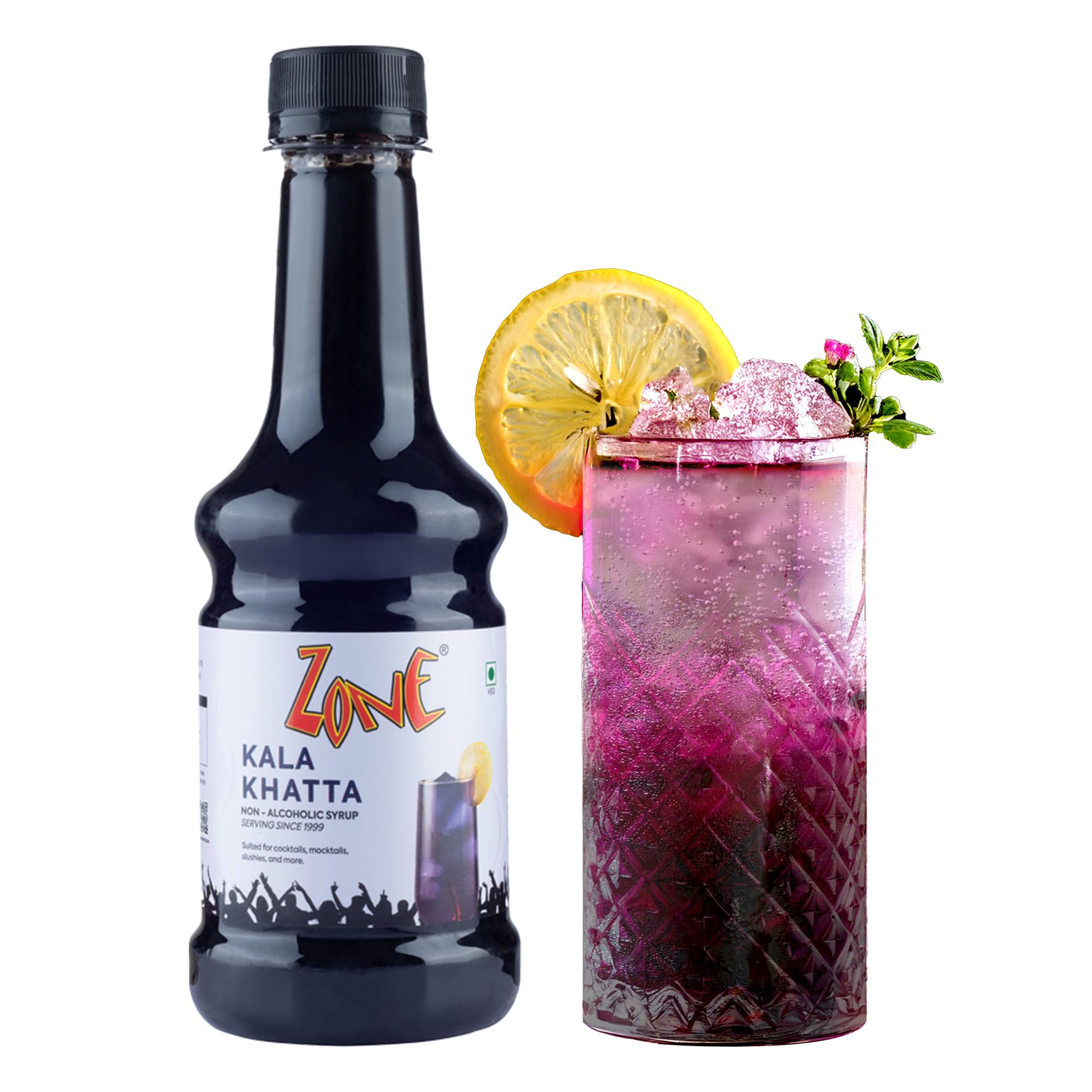 Zone Kala Khatta syrup 300ml | Nostalgic Tanginess with a Modern Twist | Ideal for Mocktails, Cocktails, Lemonades, Iced Teas & More | 35+ Flavours-image-24