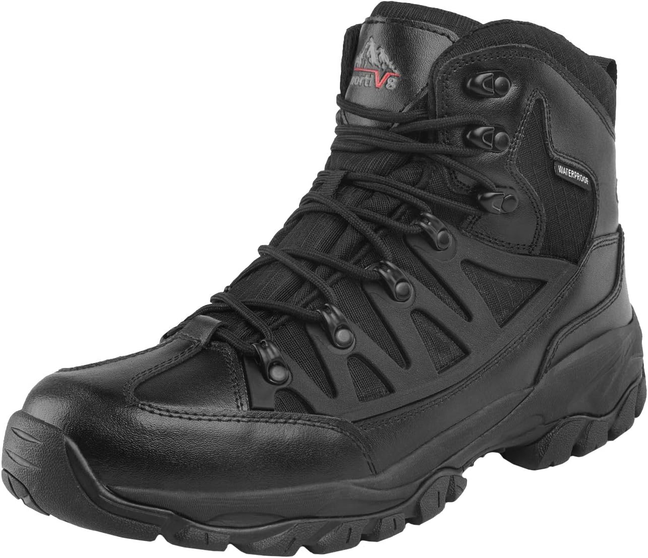 Men's Waterproof Hiking Boots Outdoor Mountaineering Trekking Mid Backpacking Shoes JS19002M