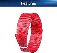 Vista 56 de Bettomshin 1Pc 16.4Ft(5m) Cable Management Sleeve, 5/16"(8mm) Width PET Red Cord Protector, Wire Loom Tube Insulated Split Sleeving for USB Cable