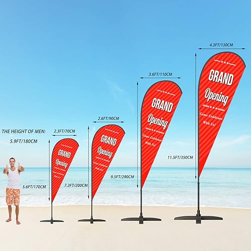 Miniatura 9 de Banderas de plumas personalizadas para negocios fuera de doble cara, bandera de plumas personalizada, imprime tu propio logotipodiseñotexto Swooper