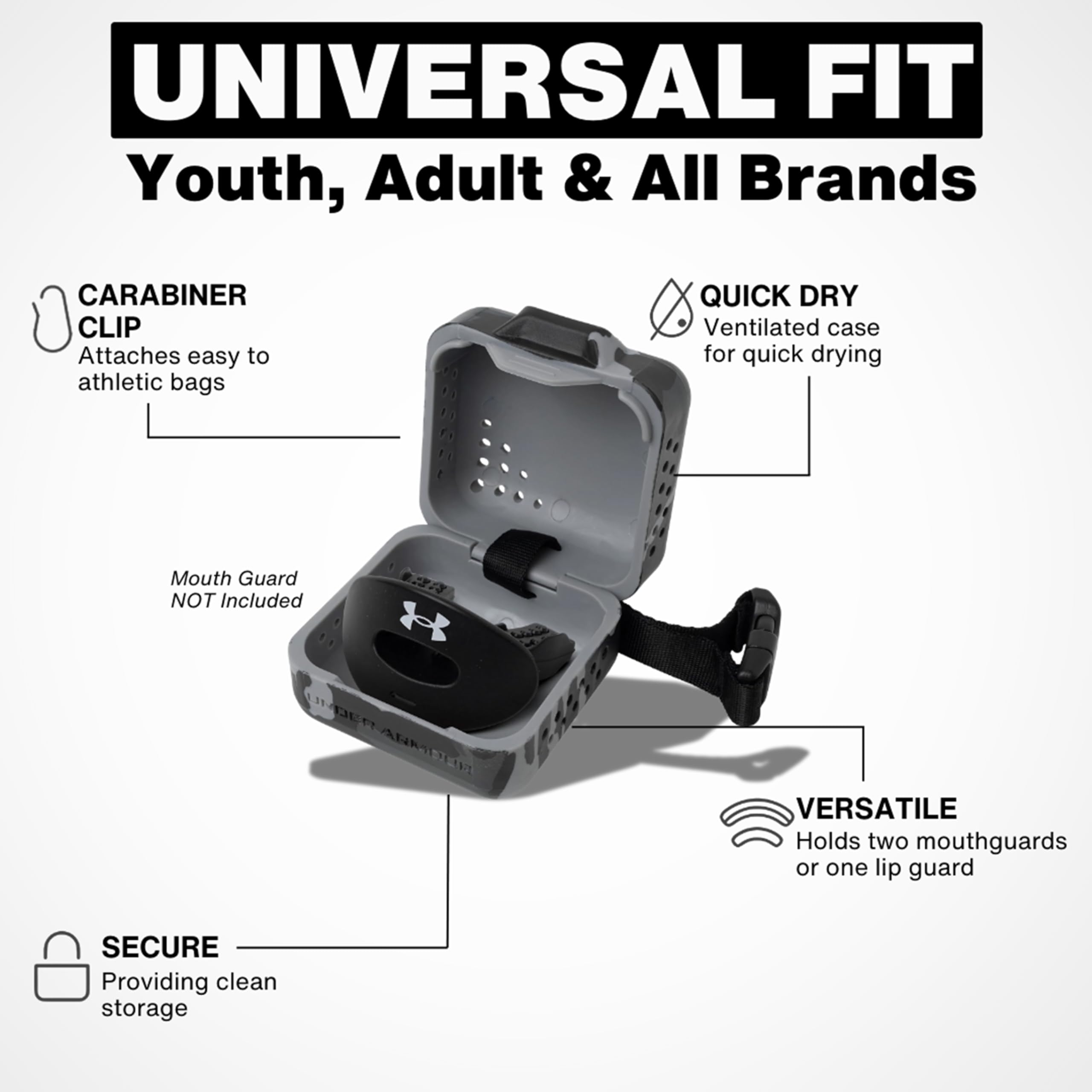 Under Armour Paradenti, paradenti, paradenti, paradenti, per adulti, colore nero