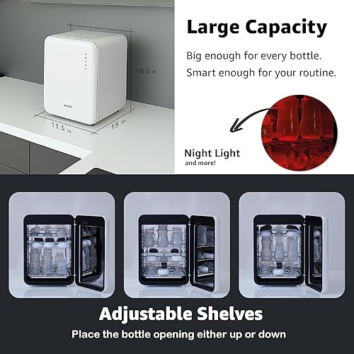 Miniatura 4 de WABI UVC LED 3 en 1 desinfectante y secadora caja de 360  Desinfecta, seca y almacena artículos diarios, equipo de alimentación para bebés y