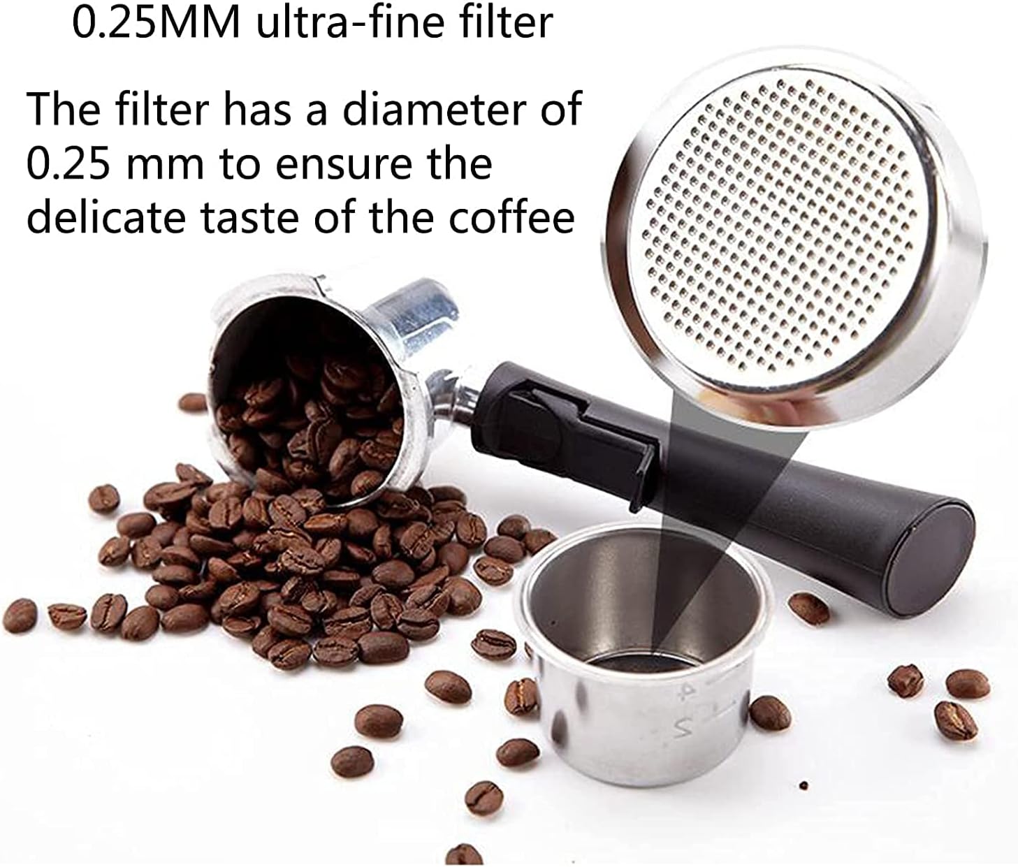 Coffee Machine Home Espresso Semi-Automatic Steam Milk Froth Coffee Maker, Food Grade Filter, Safe And Healthy, For Latte Cappuccino, 20240312