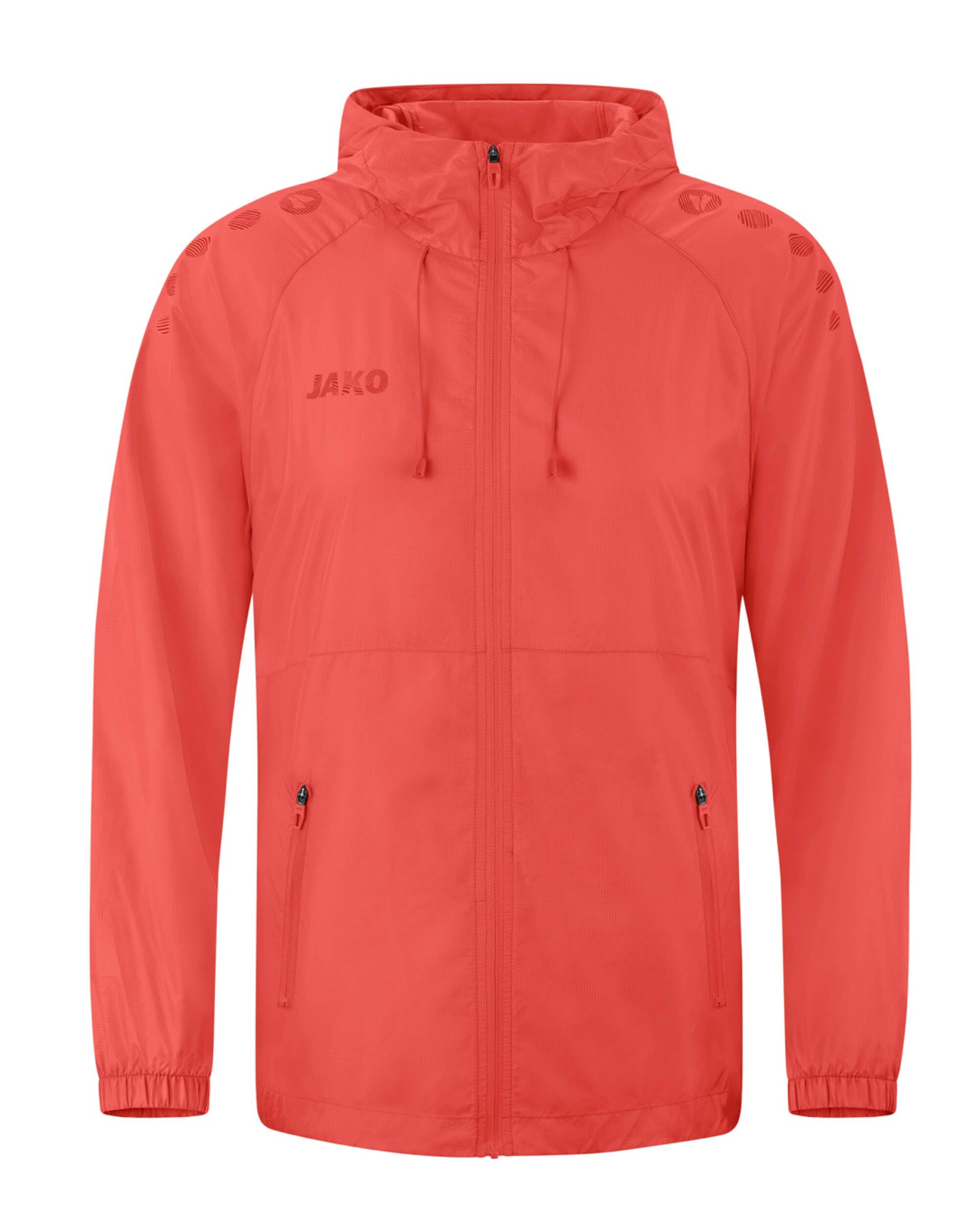 JAKO Unisex Lightweightjacke Light Flow, coral, XL