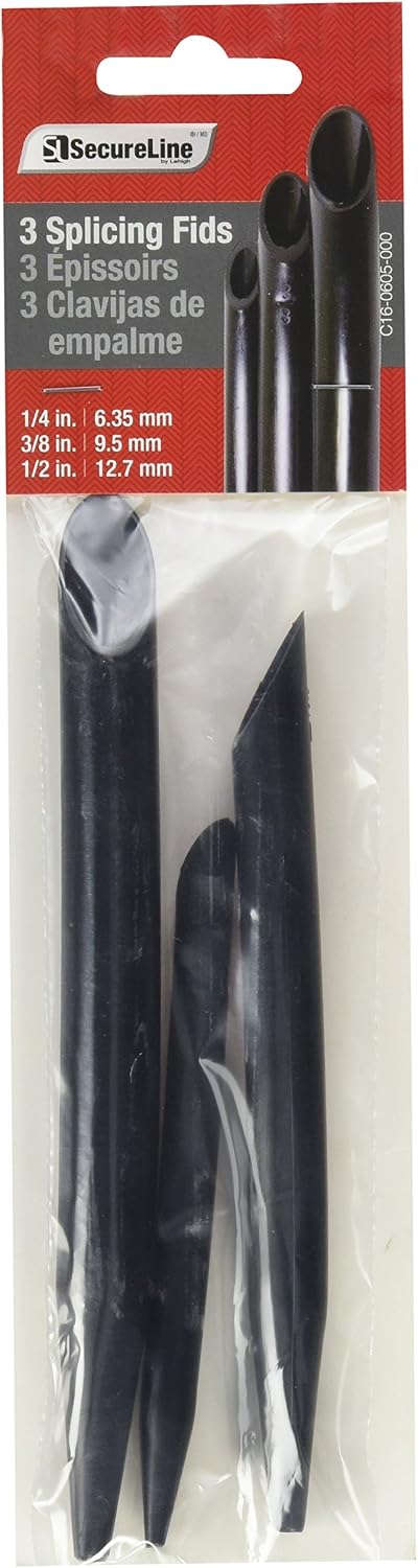 WELLINGTON CORDAGE S6034 Splicing Fid, 3-Pack