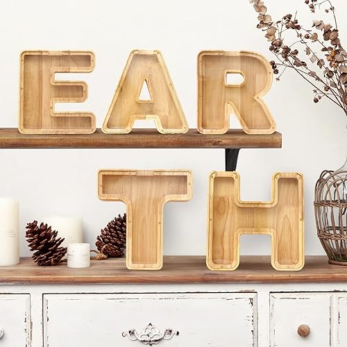 Miniatura 5 de WOOD CITY Alcancía con letras para adultos, niños y niñas, de madera de 9 pulgadas, caja de dinero personalizada, nombre personalizado, regalo