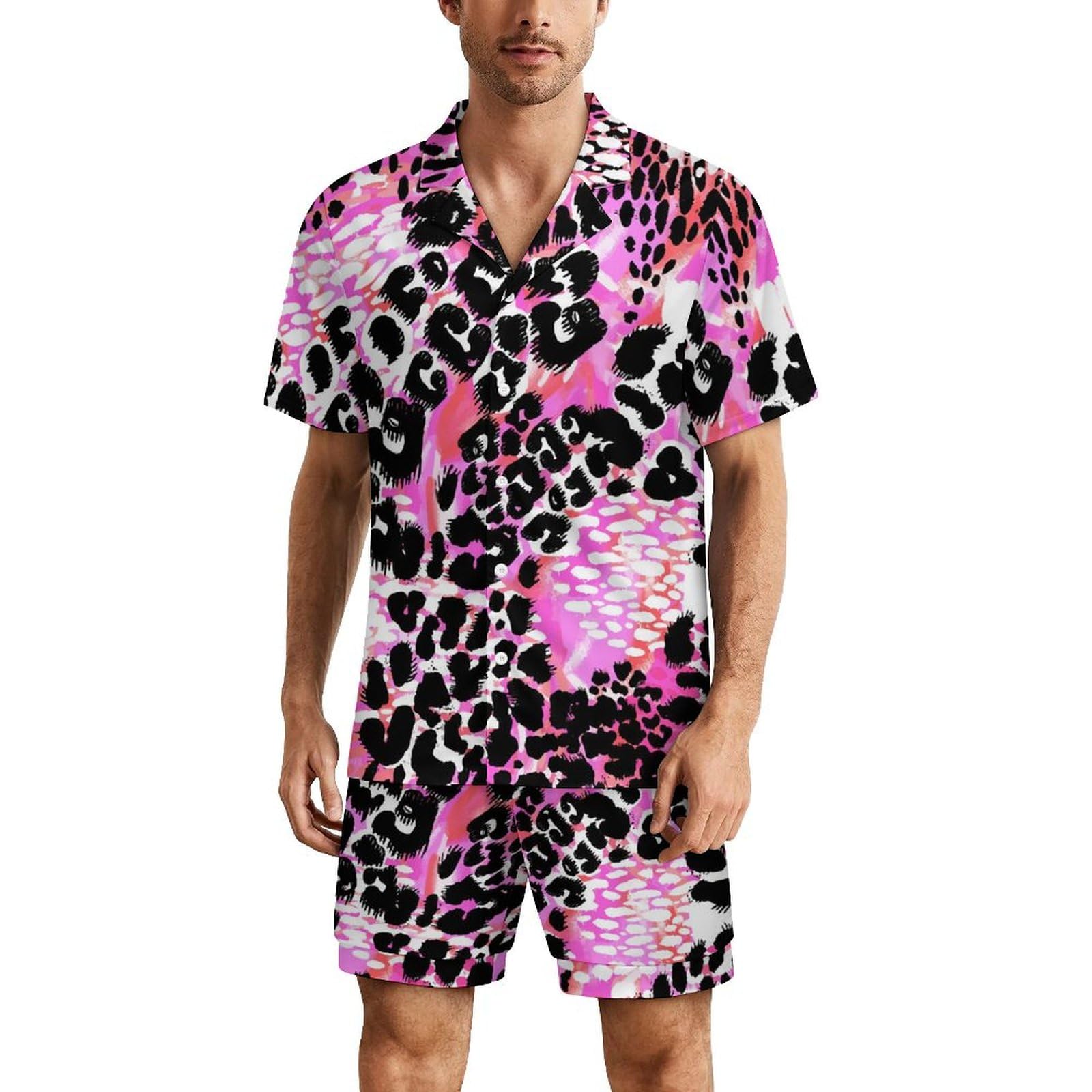 Pyjama blanc 14 pour homme en textile doux et col boutonné haut de gamme - 8