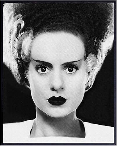 Póster de la novia de Frankenstein, 8 x 10 pulgadas, retro, vintage, de Hollywood, monstruo aterrador, decoración de sala de cine, fotografía