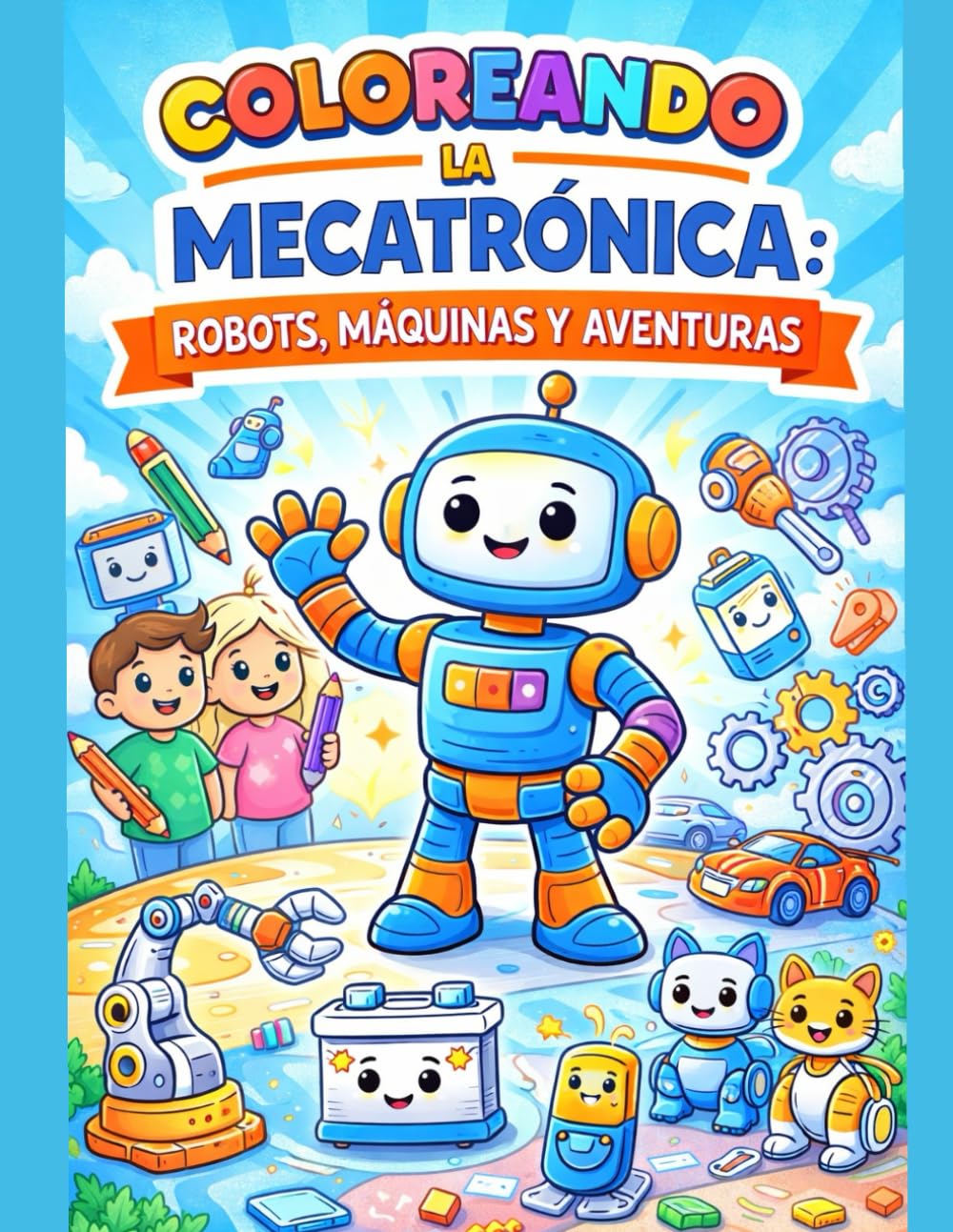 Coloreando la Mecatrónica: Robots, Máquinas y Aventuras