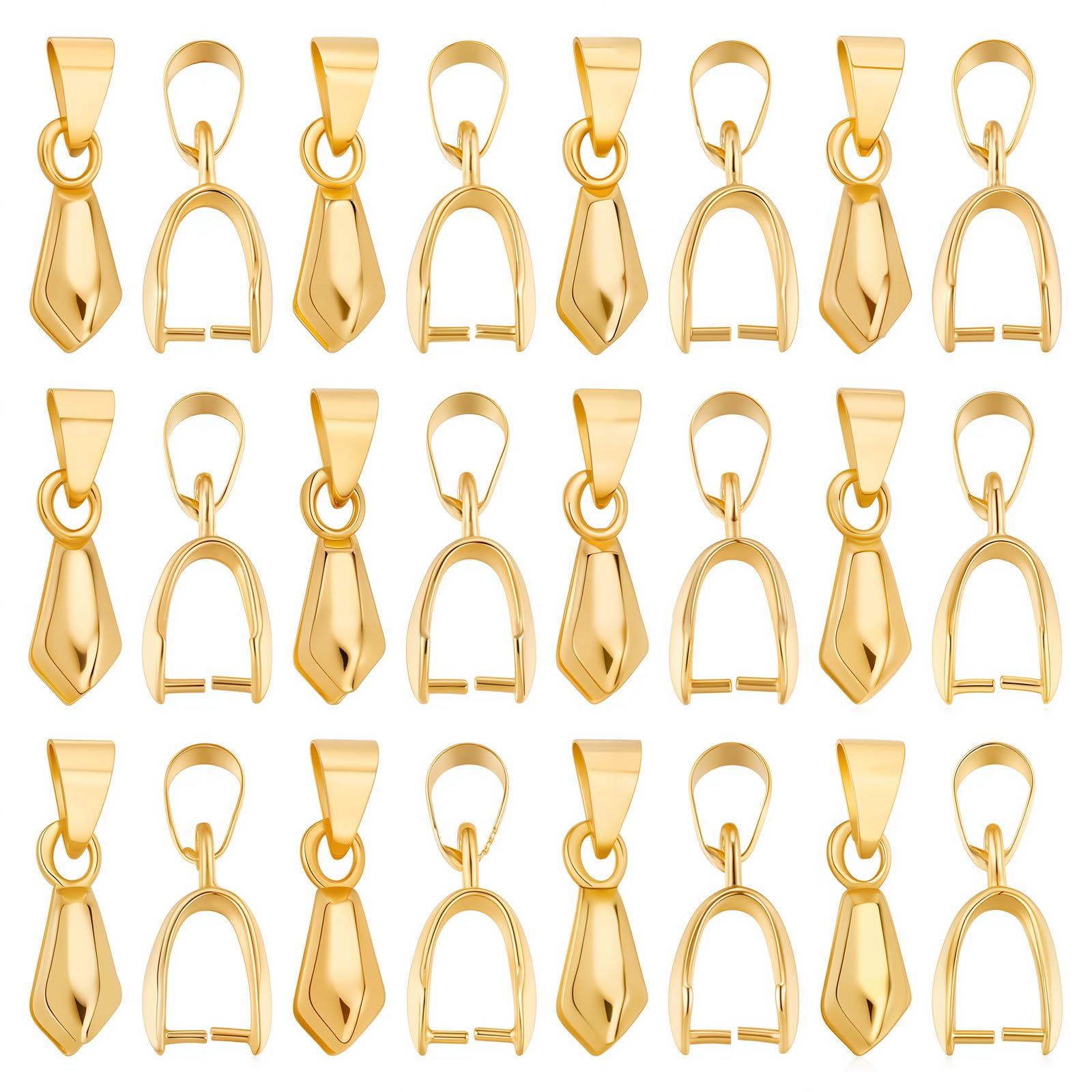 Fermoir à clip pour perles pendantes 20mm or pour création bijoux
