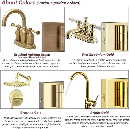 Miniatura 7 de Espejo de maquillaje iluminado LED cuadrado montado en la pared, espejo de aumento de baño 13X montado en la pared con luz, atenuación táctil,