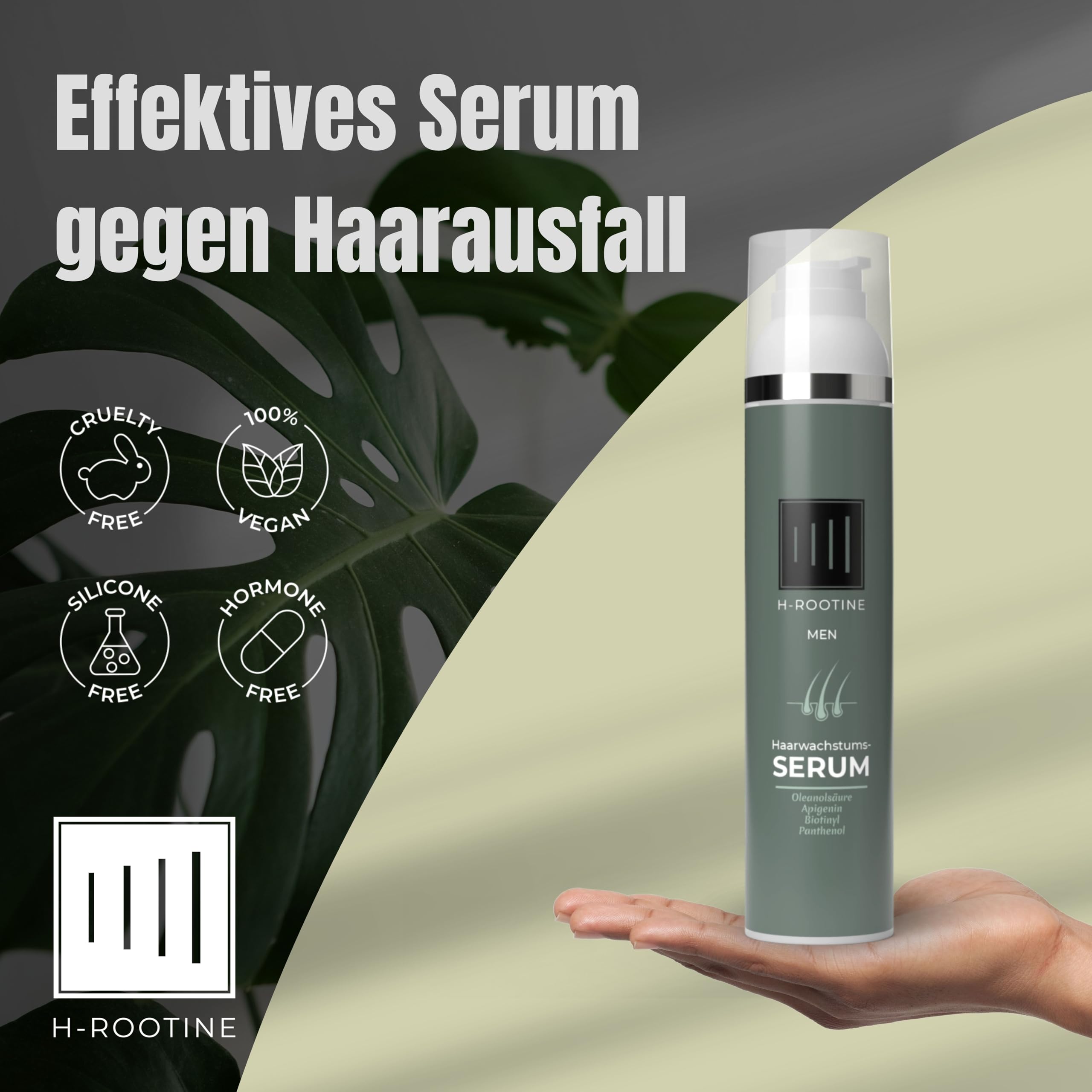 Haarserum für Männer (100ml) • Haarwuchsmittel Männer • Stoppt erblich & hormonell bedingten Haarausfall* • Fördert Haarwachstum (Haarserum MEN 100ml (2er-Set))