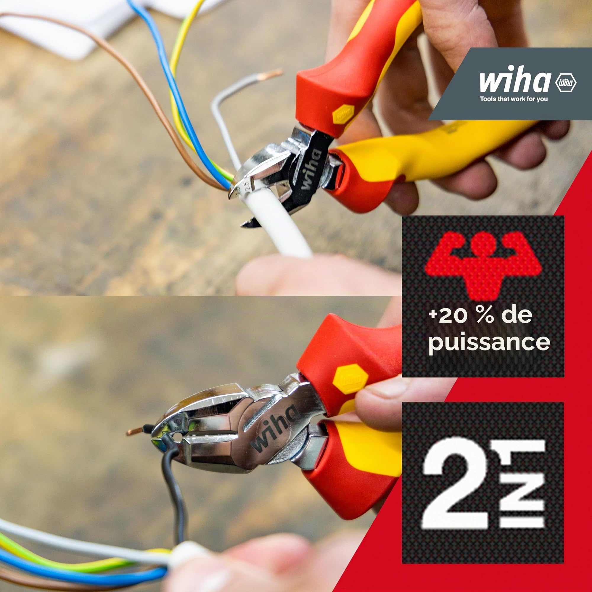 Alicates de corte diagonal de aislamiento Professional electric con DynamicJoint®