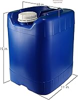 Vista 2 de API Kirk Containers 5 Gallon Samson Stackers, Blue, 6 Pack (30 Gallons), Emergency Water Storage Kit - New! - Clean! - Boxed! Kit Includes one