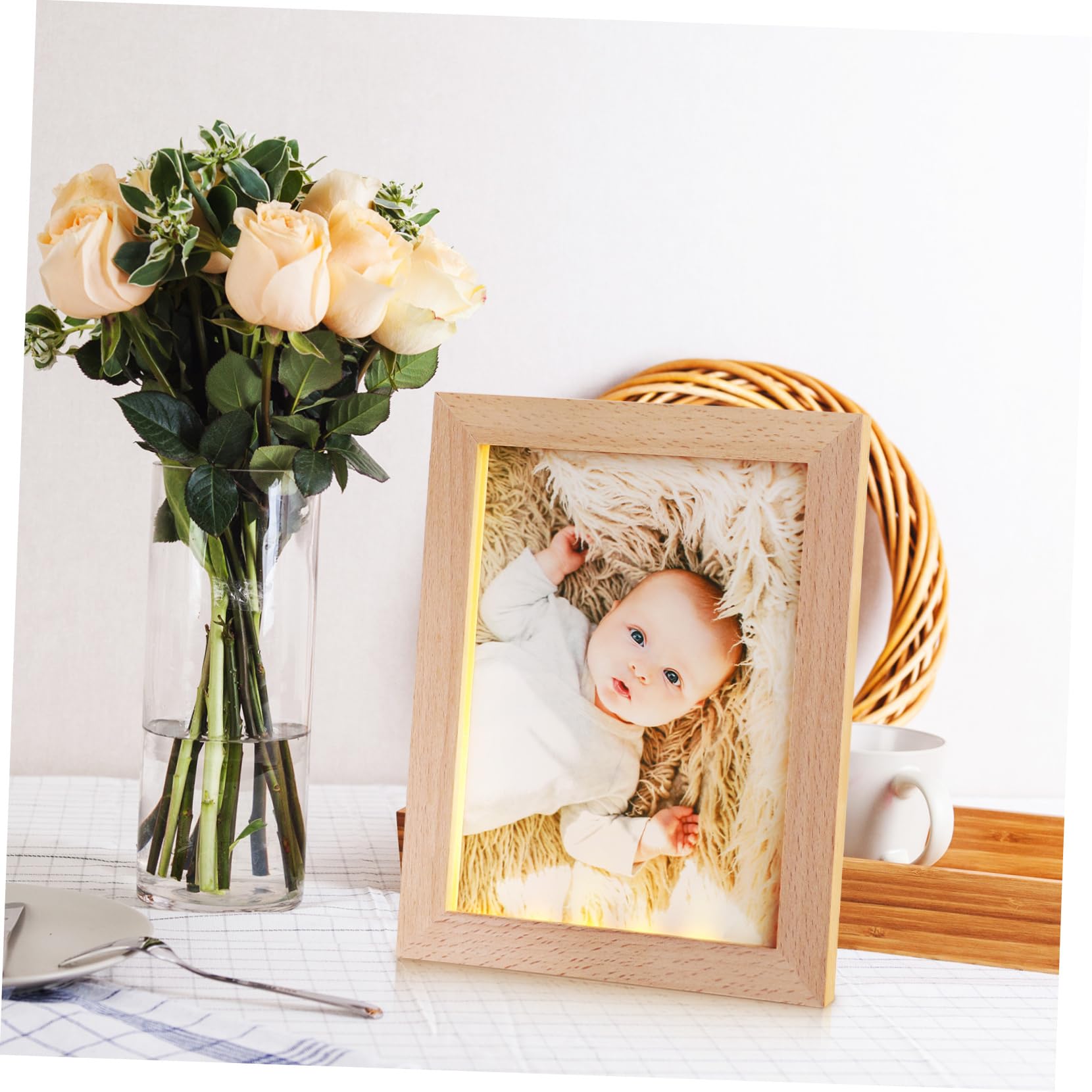 LEDピクチャーフレーム Amazon.co.jp : Artibetter 輝くフォトフレームナイトライト Led