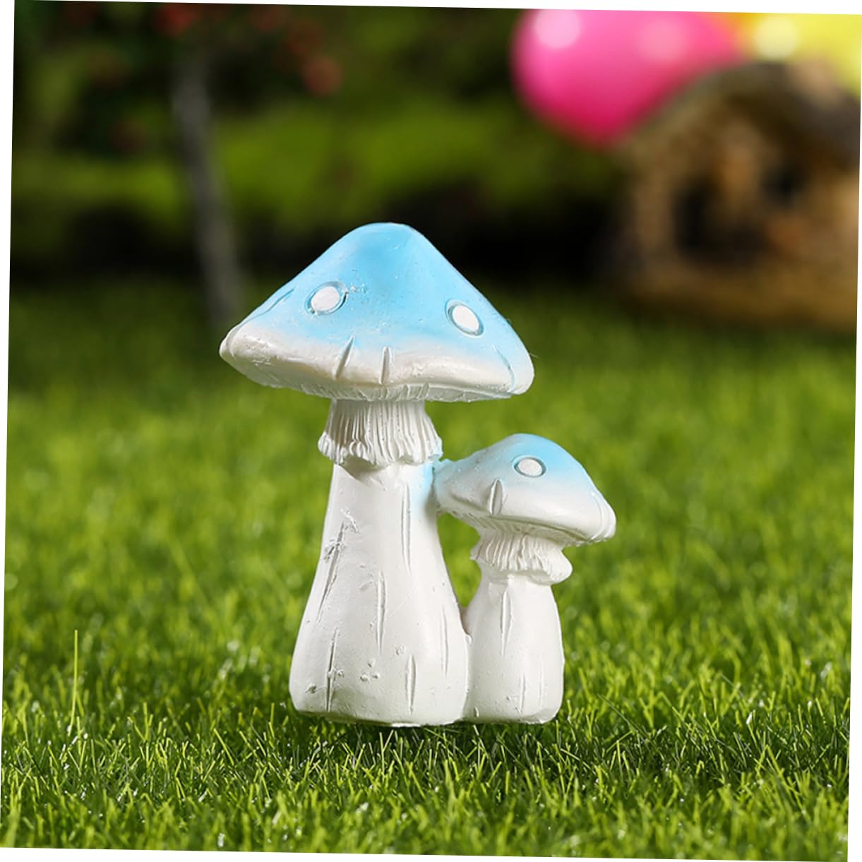Amazon.co.jp: TOYANDONA 6個樹脂製キノコの装飾品 ガーデン用マイクロ