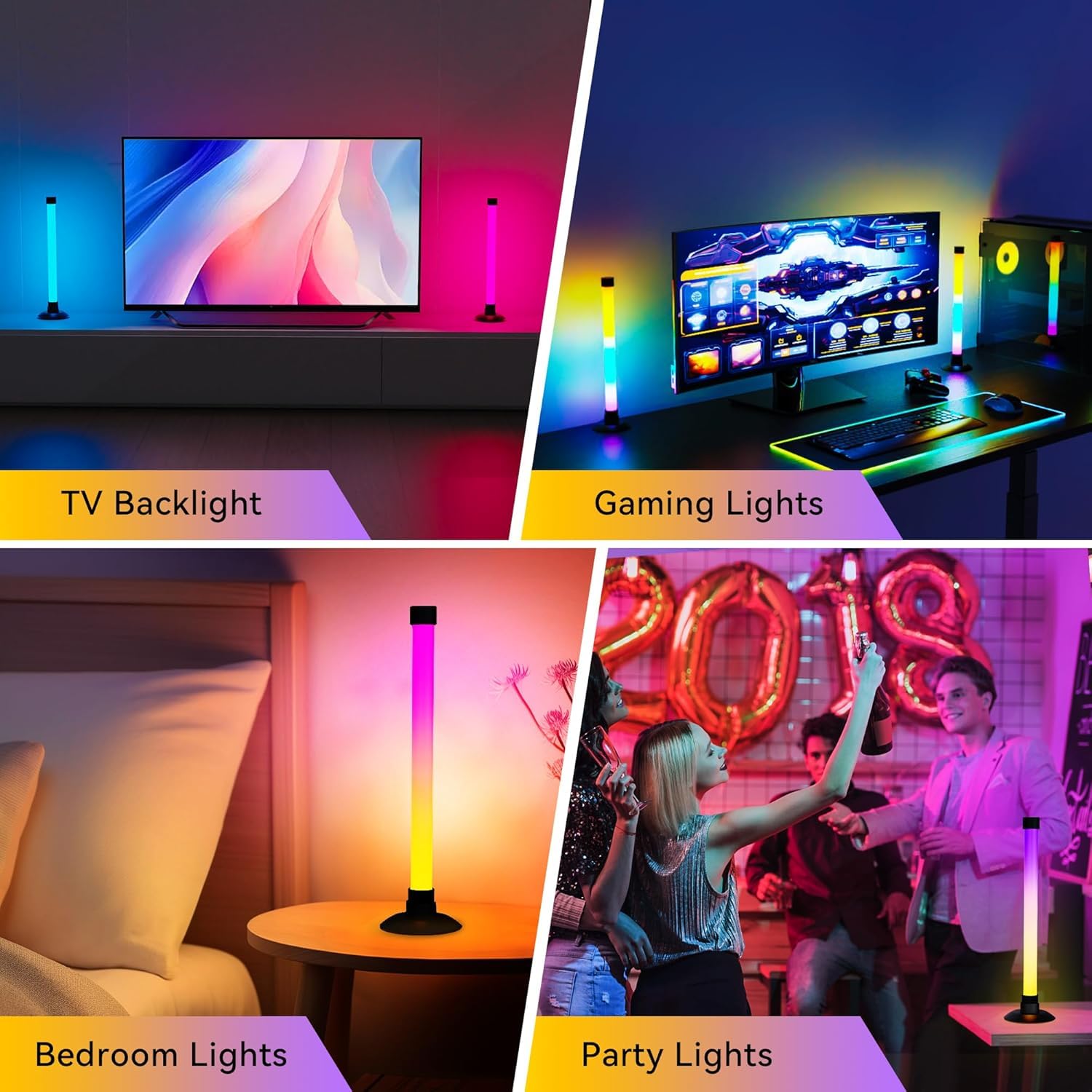 New Year Sale Xergy 270° Rgbic Ambient Table Lamp,15 Leds, App + Ir Remote...