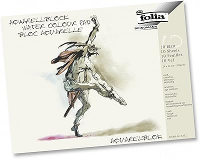 Folia 8334 Watercolour Pad 200 g/mÂ² 36 x 48 cm 10 Sheets