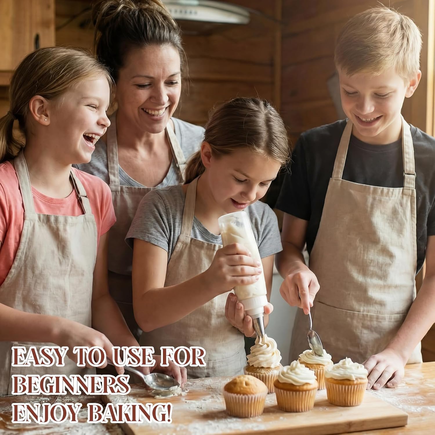 Zhehao 4 Pcs Piping Bottles for Icing Cookie Decorating Supplies Plastic 4 oz & 8 oz Squeeze Bottles & 12 Different Tips & 2 Couplers & 3 Scrapers for Cookie Icing Kit Pancake Squeezing