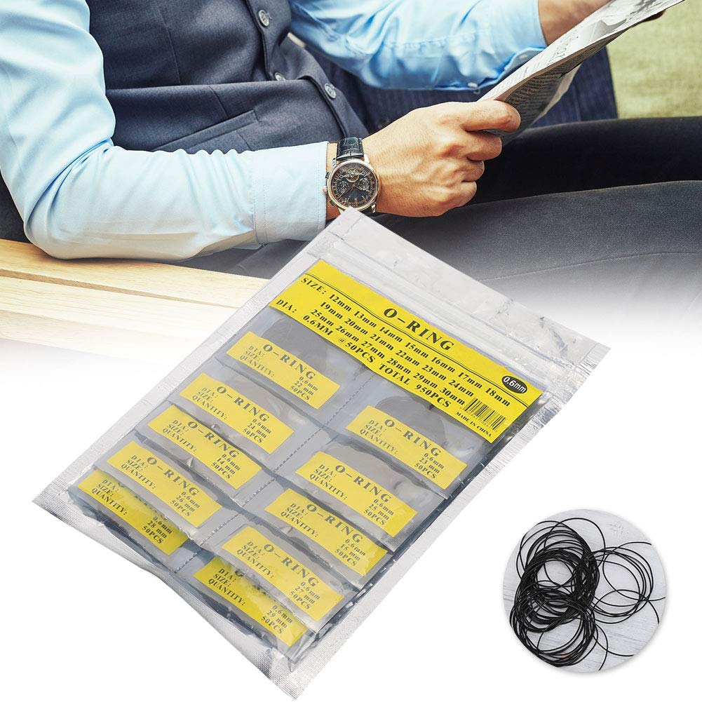 O Ring Watch Back Gasket Rubber Seal Washers Set,950PCS