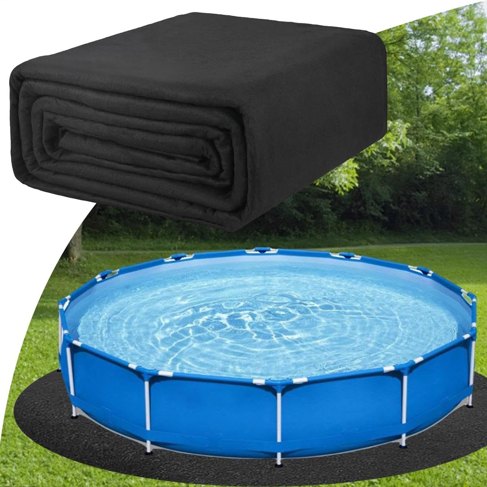 Sunlitpqrny Round Pool Ground Cloth, Swimming Pool Protector Pad, Pools Ground Mat, Pools Liner, Hot Tub Floor Mat, For Outdoor Garden Yard Grounds