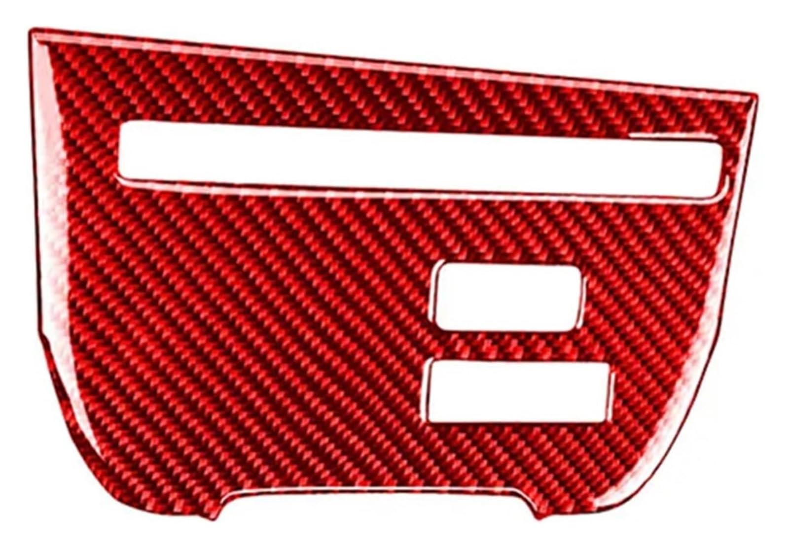 Carbon Fiber Interior Stickers for Nissan GTR R35 2008-2016 Car Central Console Panel Decorative Cover(Red)