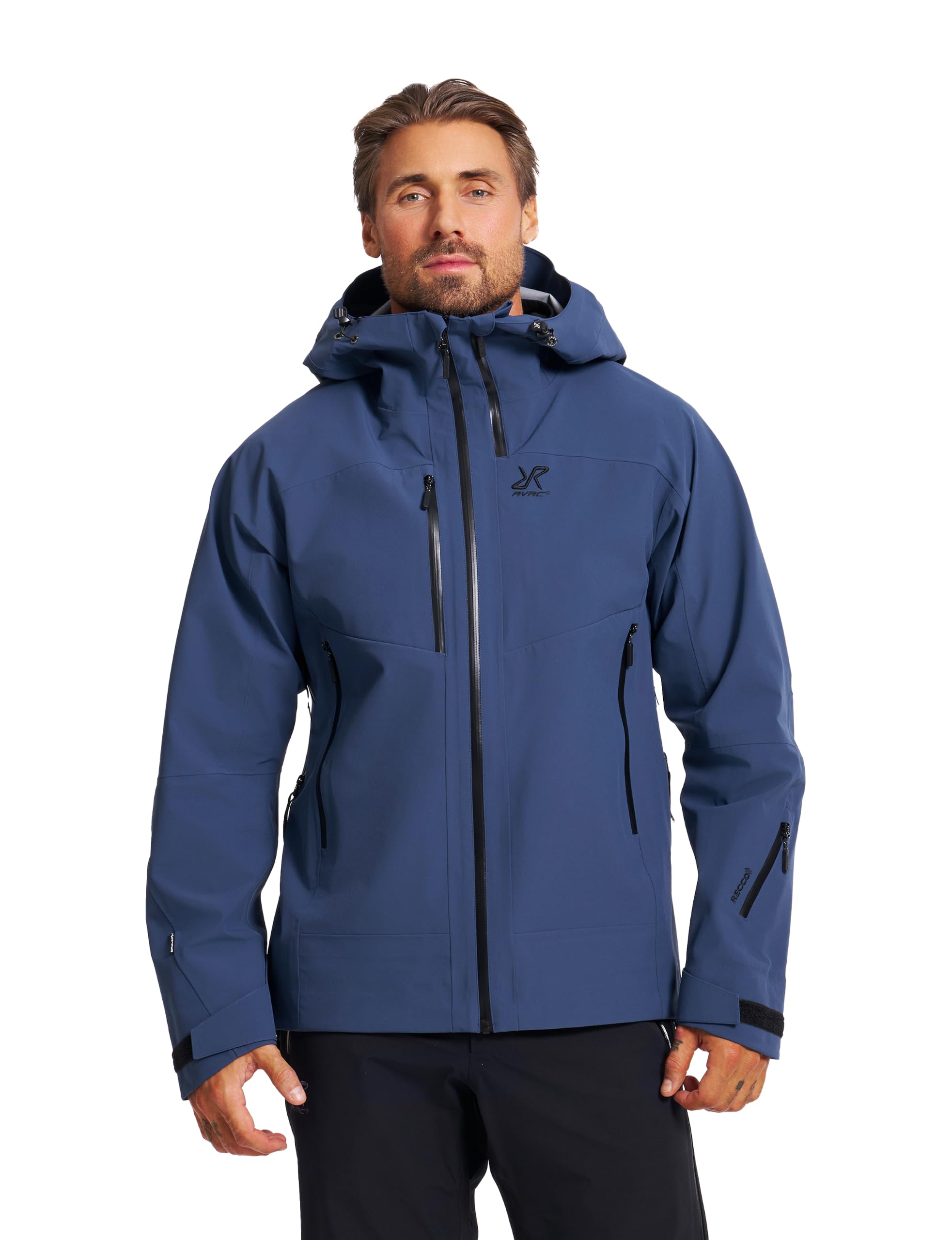 RevolutionRace Cyclone 3L Shell Jacket da Uomo, Giacca Impermeabile con Riflettori Recco per l'escursionismo