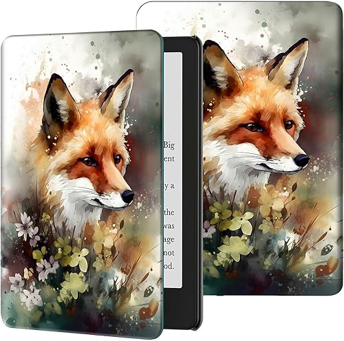 Vista 44 de Funda para Kindle Paperwhite de 7" (12ª generación, 2024) y Kindle Colorsoft Signature Edition, delgada, ligera, de piel sintética, ajustable, Smart