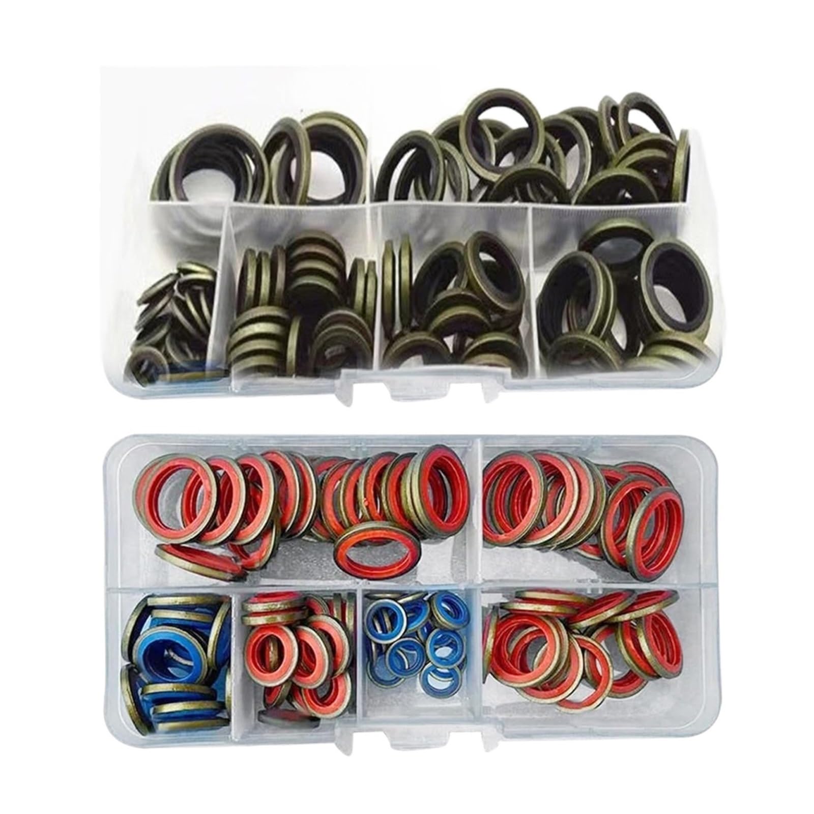Kits surtidos de juntas tóricas caucho silicona | M6-M30Juego de juntas de sellado surtidas con sello de arandela(245pcs)