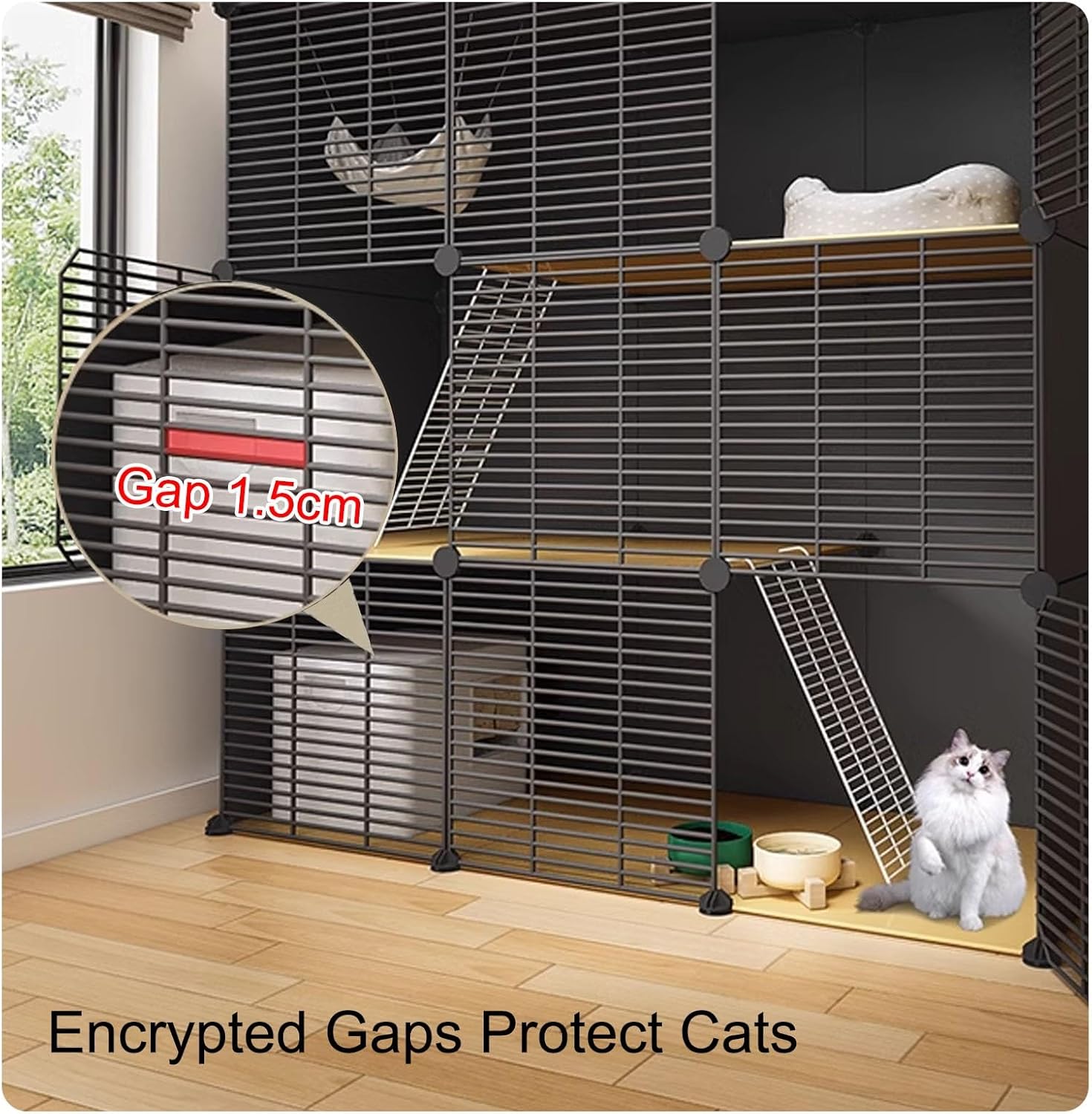 GUAWJRZDP 木製猫ケージ、キャットケージ、猫用ケージ、大型猫用ケージ