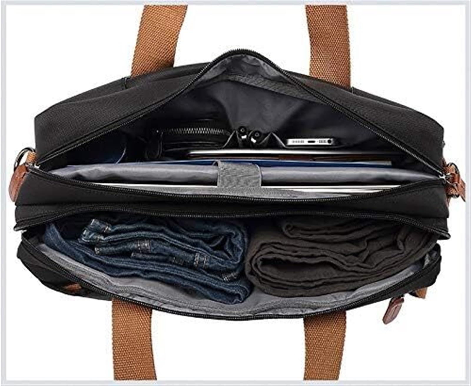 Zaino Porta PC Zaino per Laptop Borsa A Tracolla Borsa A Tracolla Borsa Per Laptop Borsa Da Lavoro Valigetta Da Viaggio Multifunzionale Zaino per PC Portatile Borsa per Laptop(Black,17.3")
