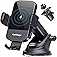 CHGeek Wireless Car Charger, 15W Fast Charging Auto Clamping Car Charger Phone Mount Phone Holder fit for iPhone 16 15 14 13 