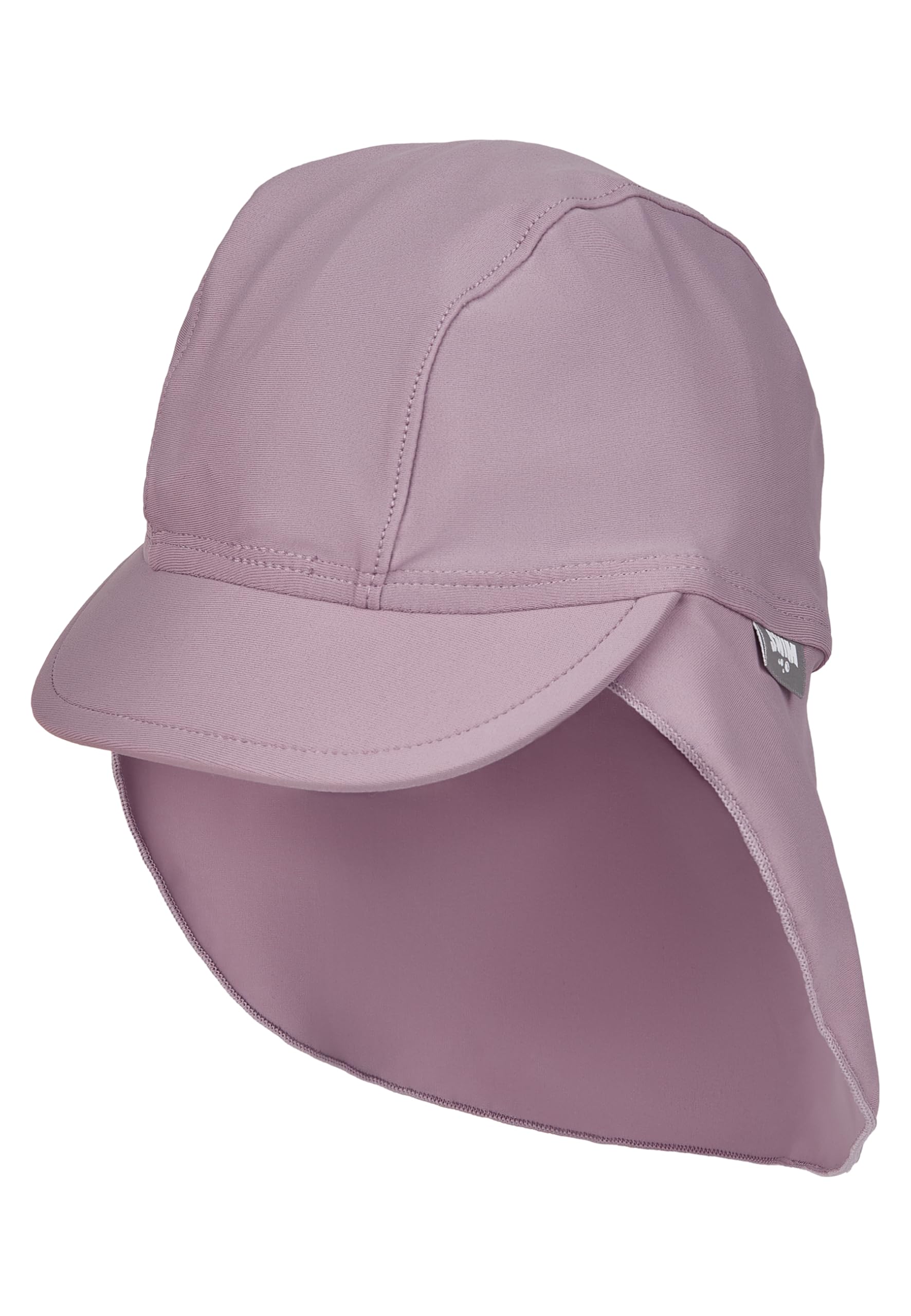Sterntaler Unisex Peaked Cap Neck Plain Beanie Hat, Mauve, 5 1/2
