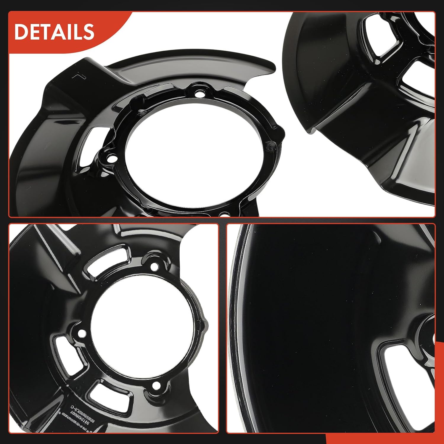 A-Premium Front Driver and Passenger Side Brake Dust Shield Compatible with Hyundai Models - Sonata 2011 2012 2013, 2.0L, Without Sport Suspension, 2-PC Set