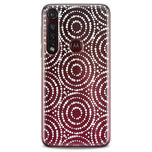 Miniatura 4 de Cavka Funda de poliuretano termoplástico compatible con Motorola G9 G8 Plus G7 E20 P40 Z4 Edge 20 G22 Stylus blanco y negro con lunares bonitos