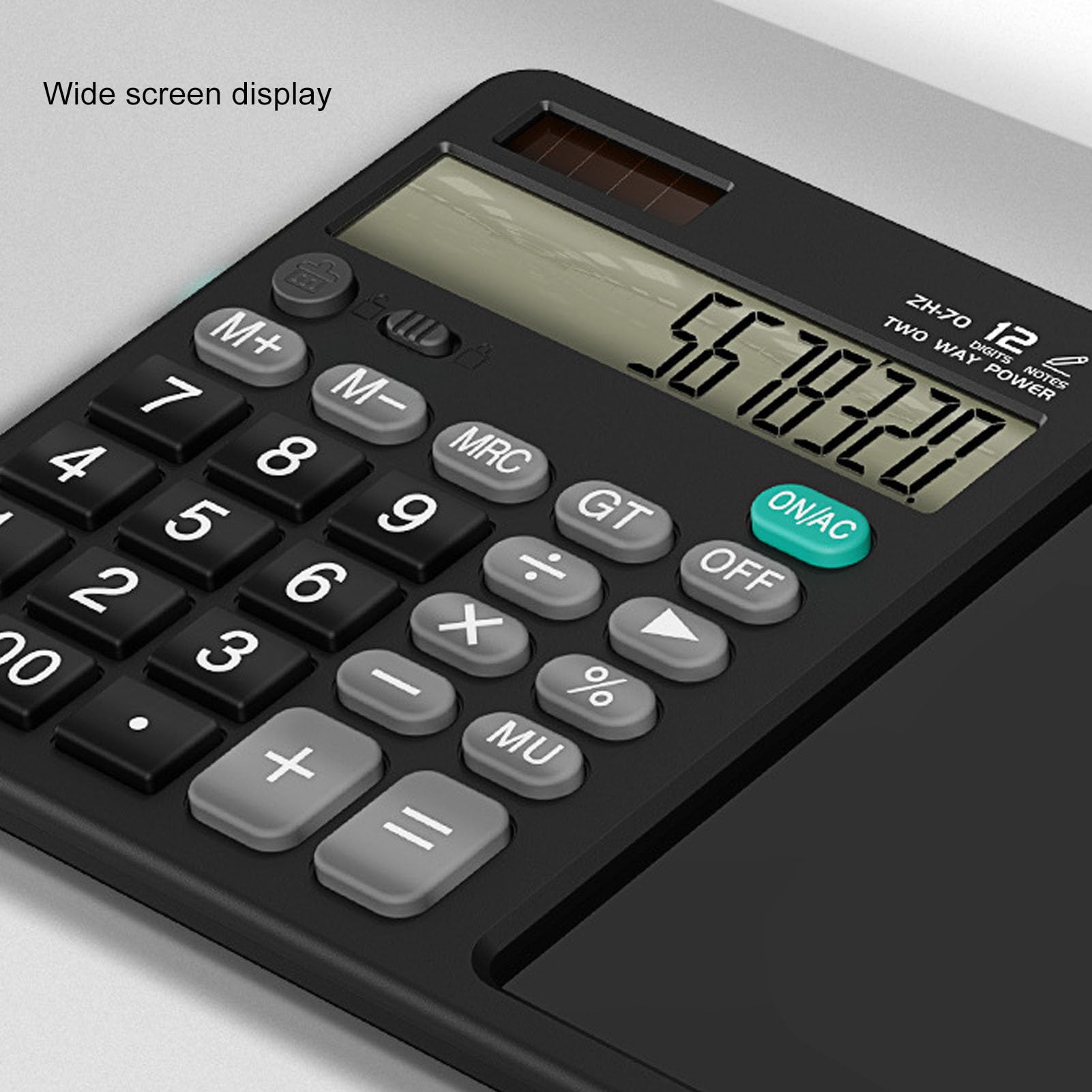 Taschenrechner, LCD-Tablet, Großes Display, Wiederaufladbarer Tischrechner mit Notizblock, Taschenrechner-Schreibtablett, Multifunktionale Skizzen, Notizen für Büro, Schule,
