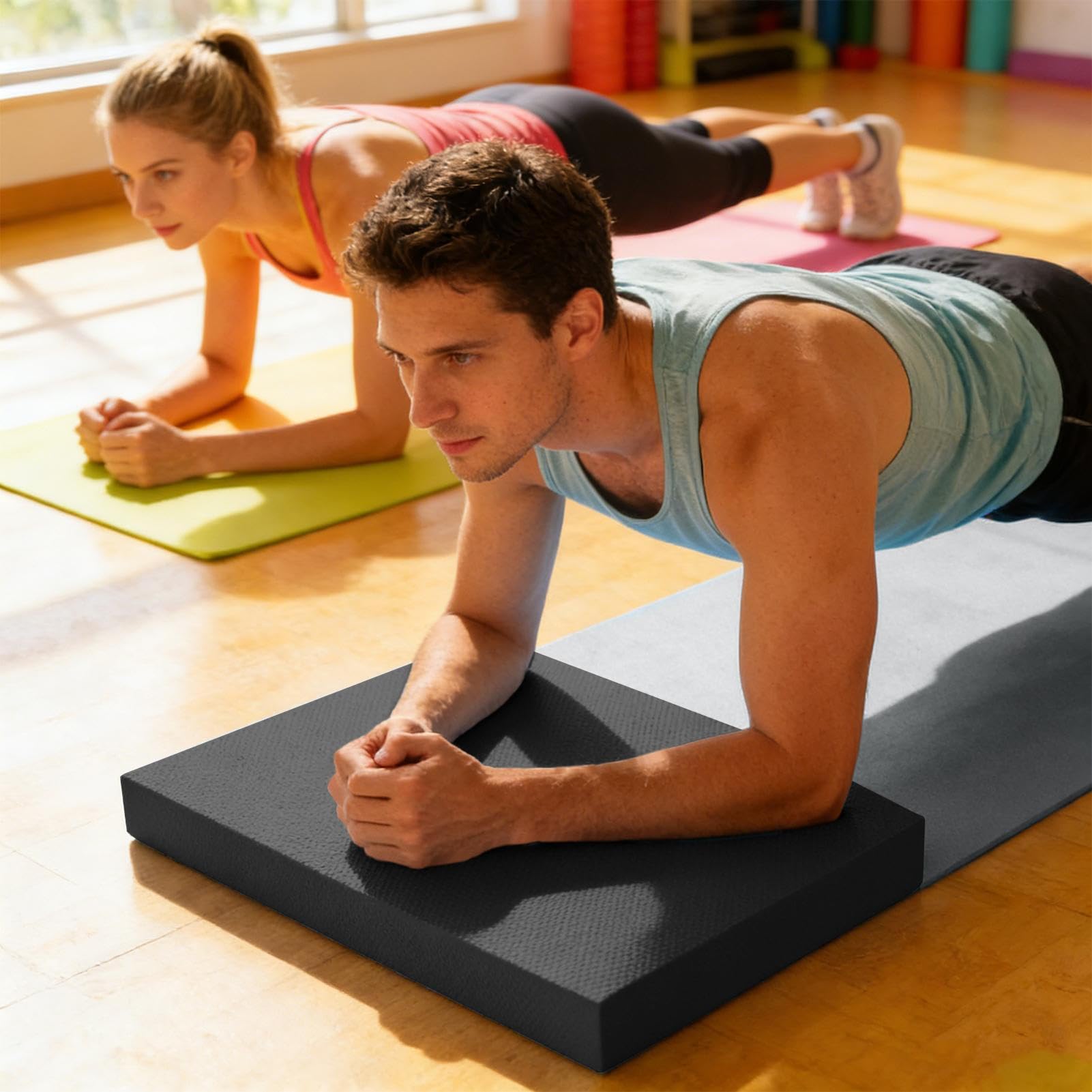 Balance-Pad für Gleichgewichtstraining 50x40cm Weiches Dickes | Gleichgewichtstrainingsgerät aus Schaumstoff für Frauen Männer -Fitnessstudio Indoor-Boden Yoga Pilates Workout Fit