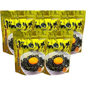 Ganso Bukkake Korean Seaweed 1.8 oz 50 g x 5 Bags / Korean Rice Companion, Chumoppa, Nori Sprinkle, Snacks, Flavory, Easy Seasoning, Korean Nori, Rice Ball Ingredients, Japanese Style Arrangement,