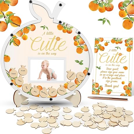 Cutie on the Way Baby Shower Picture Keepsakes: An Unforgettable Guest Book...