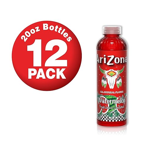 Miniatura 4 de AriZona Cóctel de jugo de fruta de sandía, 20 onzas líquidas (paquete de 12)